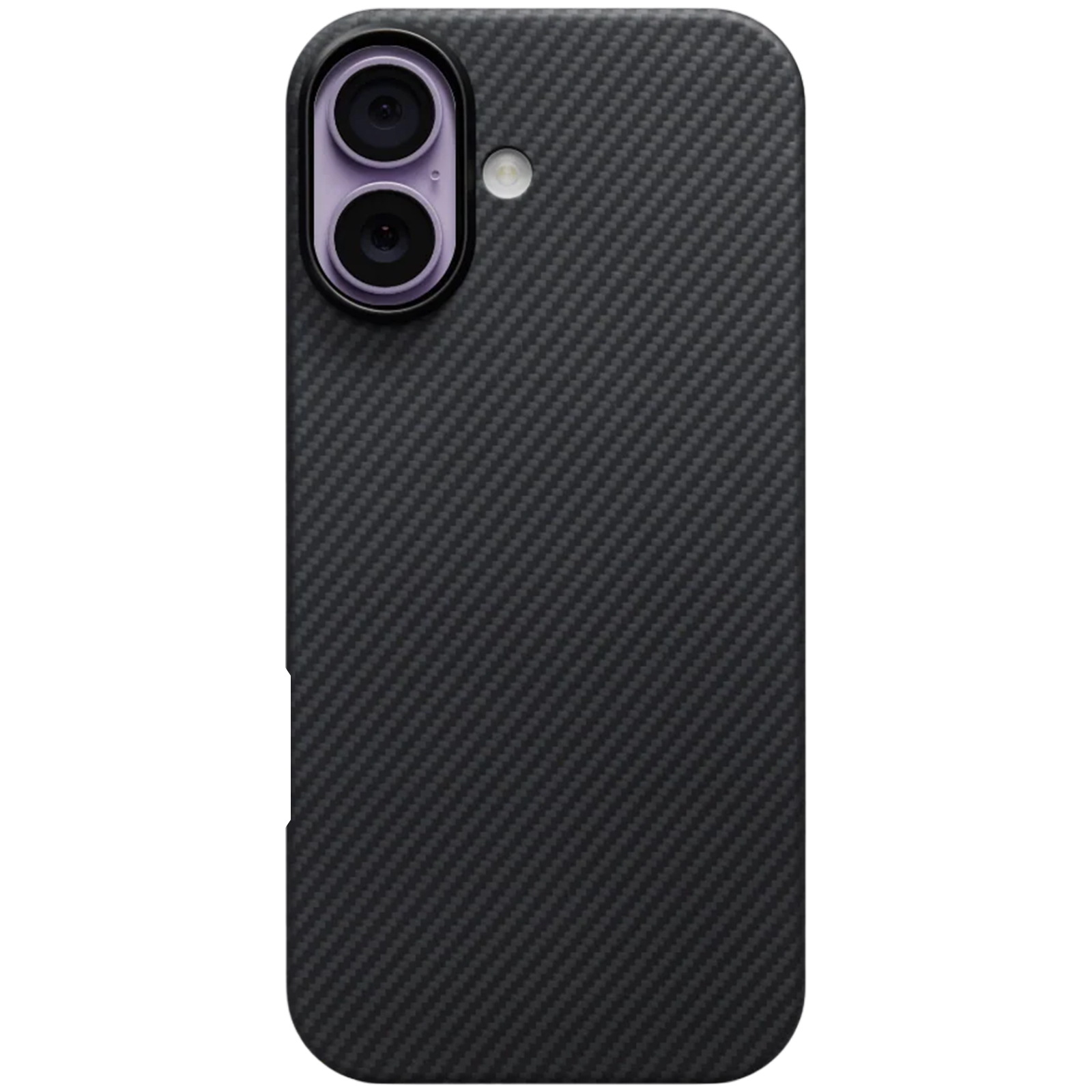 Чехол Aramid Fiber PTK Premium with MagSafe (NFC) для Apple iPhone 17 (6.3"), Black / Grey 1, Карбон, купить оптом с доставкой