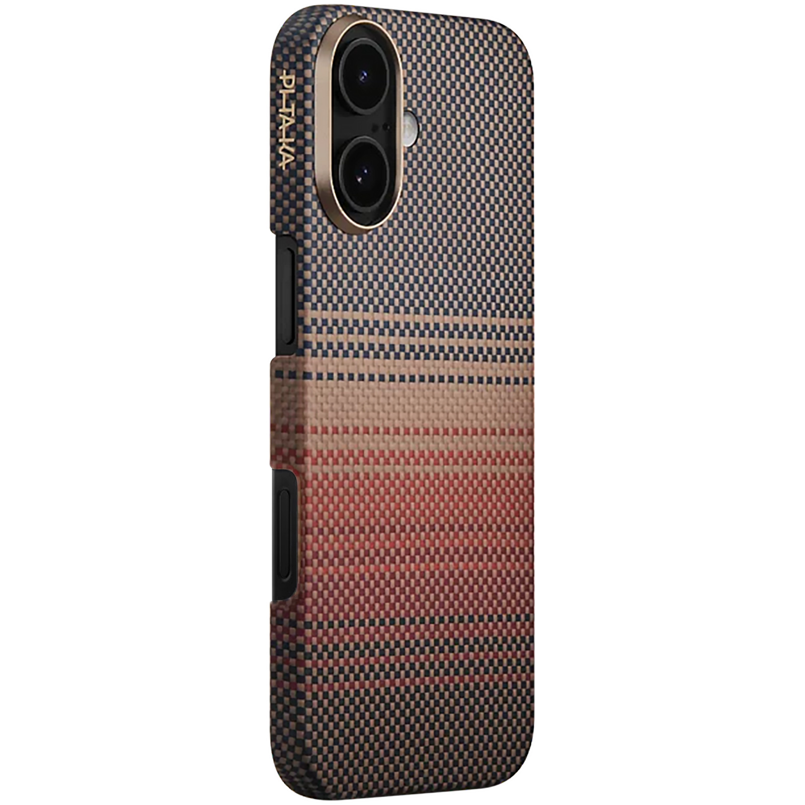 Чехол Aramid Fiber PTK Premium with MagSafe (NFC) для Apple iPhone 17 (6.3"), Sunset, Карбон, купить оптом с доставкой