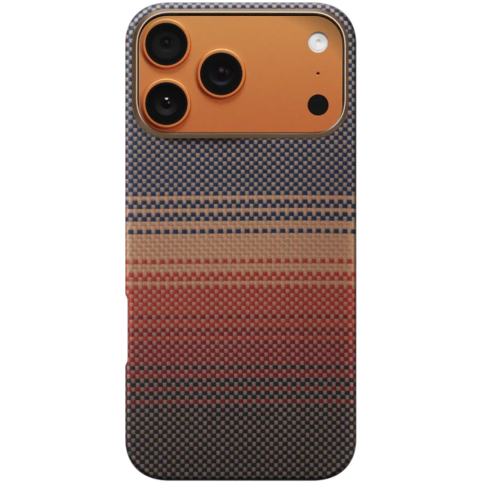 Чехол Aramid Fiber PTK Premium with MagSafe (NFC) для Apple iPhone 17 Pro Max (6.9"), Sunset 1, Карбон, купить оптом с доставкой