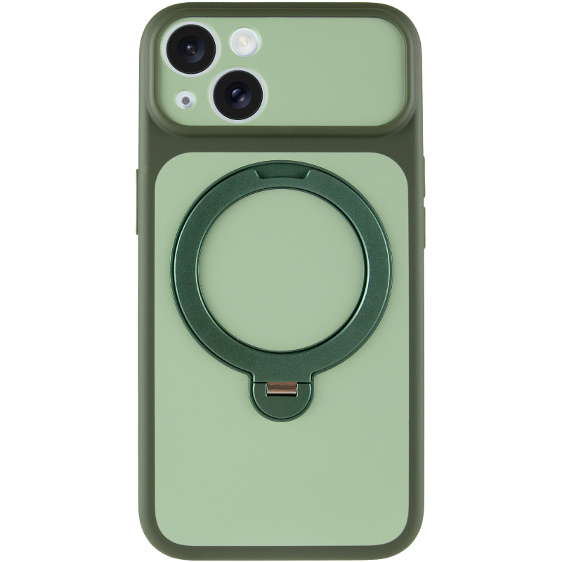 Чохол Ummi Full Camera with MagSafe HQ Ring для Apple iPhone 13 (6.1"), Green 1, TPU+PC, купити оптом з доставкою