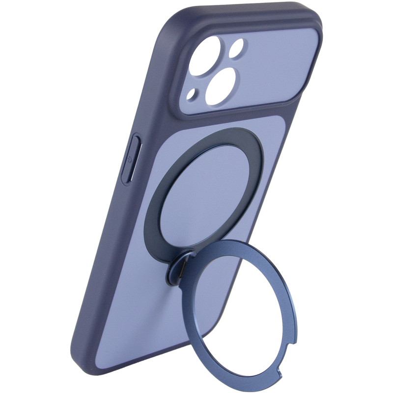 Чохол Ummi Full Camera with MagSafe HQ Ring для Apple iPhone 14 (6.1"), Navy Blue 3, TPU+PC, купити оптом з доставкою