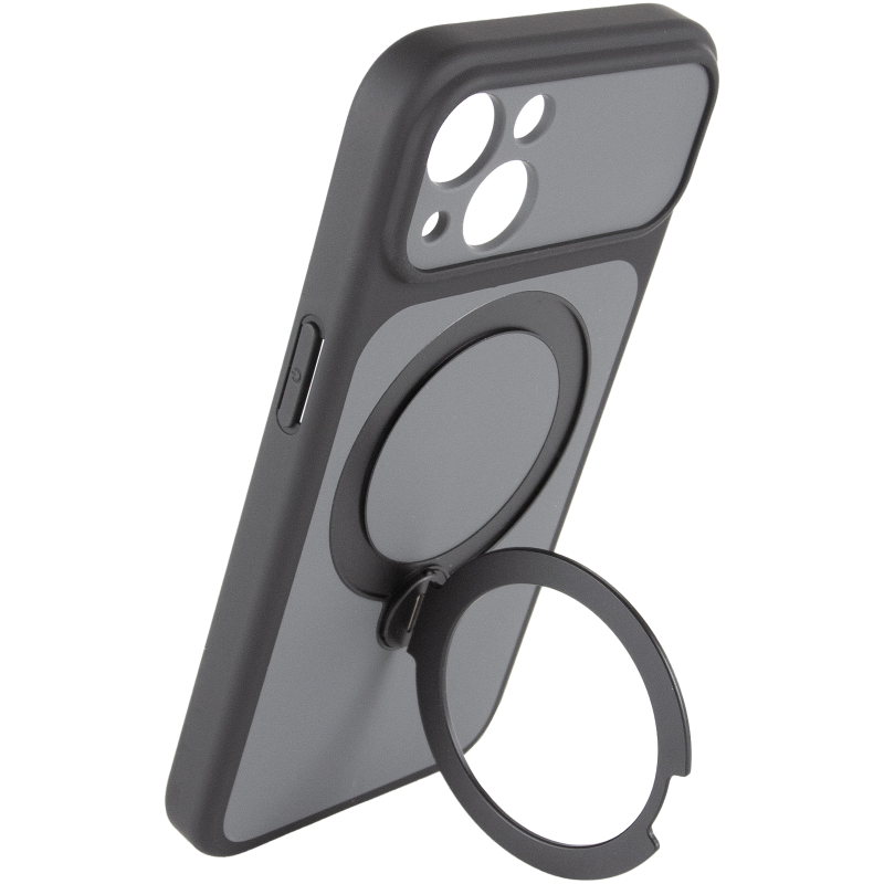 Чохол Ummi Full Camera with MagSafe HQ Ring для Apple iPhone 15 (6.1"), Black 4, TPU+PC, купити оптом з доставкою