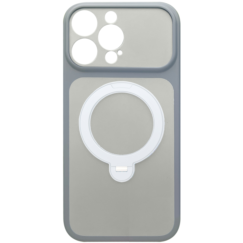 Чехол Ummi Full Camera with MagSafe HQ Ring для Apple iPhone 15 Pro (6.1"), Grey, TPU+PC, купить оптом с доставкой