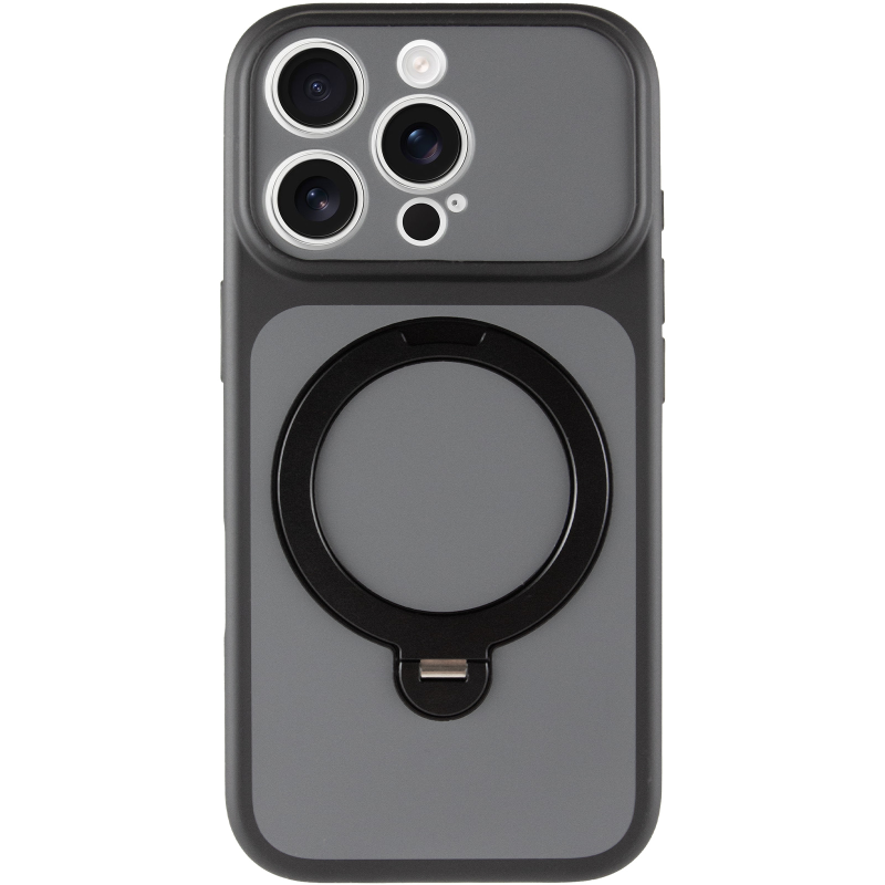 Чохол Ummi Full Camera with MagSafe HQ Ring для Apple iPhone 15 Pro Max (6.7"), Black 2, TPU+PC, купити оптом з доставкою