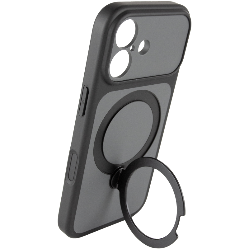 Чохол Ummi Full Camera with MagSafe HQ Ring для Apple iPhone 16 (6.1"), Black 4, TPU+PC, купити оптом з доставкою