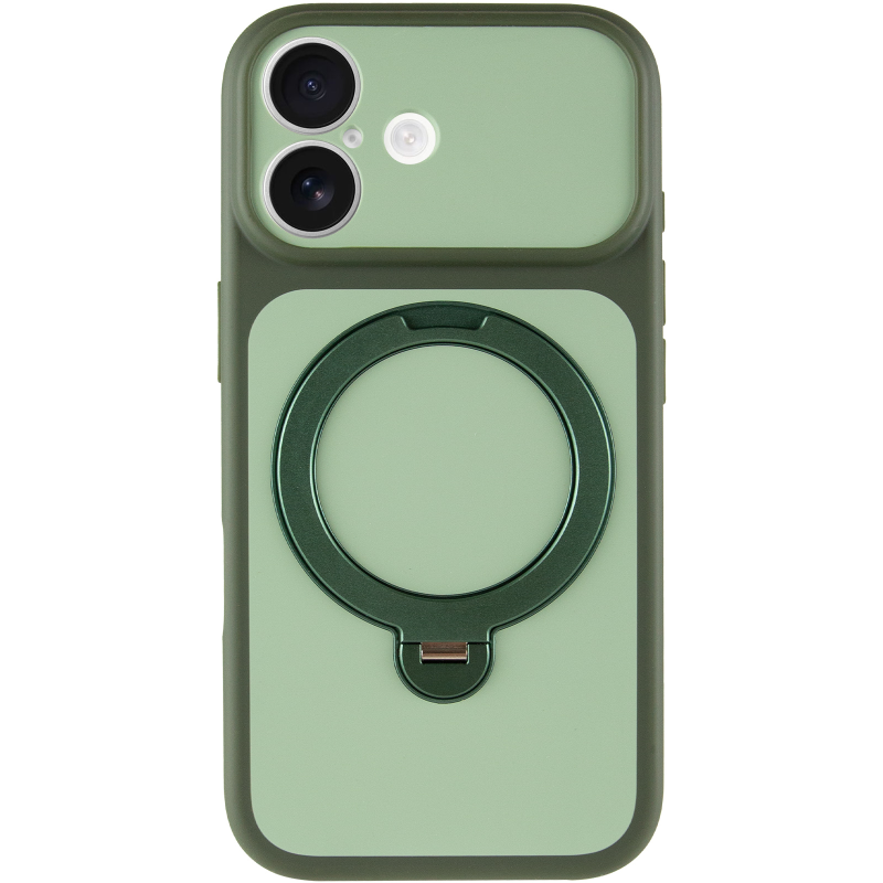 Чохол Ummi Full Camera with MagSafe HQ Ring для Apple iPhone 17 (6.3"), Green 1, TPU+PC, купити оптом з доставкою