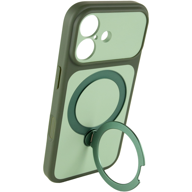 Чохол Ummi Full Camera with MagSafe HQ Ring для Apple iPhone 17 (6.3"), Green 3, TPU+PC, купити оптом з доставкою