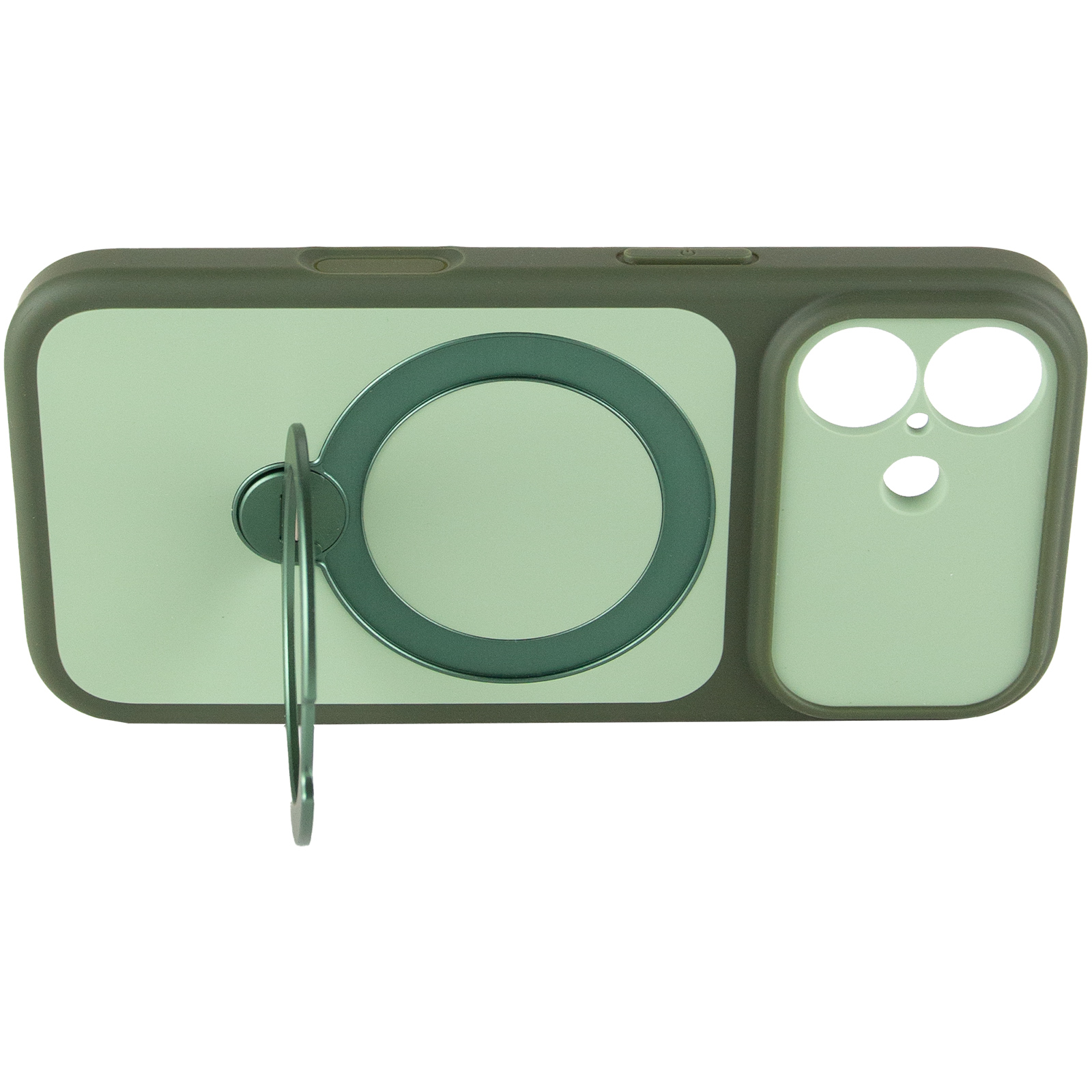 Чохол Ummi Full Camera with MagSafe HQ Ring для Apple iPhone 17 (6.3"), Green 4, TPU+PC, купити оптом з доставкою