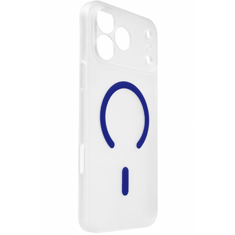 Чехол PC Slim Matte with MagSafe (camera button) для Apple iPhone 17 Pro (6.3"), Blue, Пластик, купить оптом с доставкой