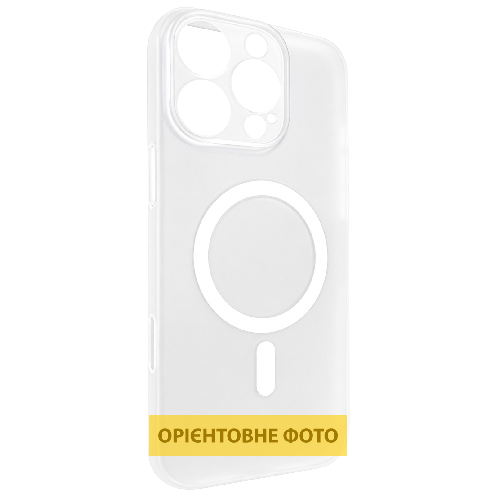 Чехол PC Slim Matte with MagSafe (camera button) для Apple iPhone 17 Air (6.5"), White, Пластик, купить оптом с доставкой