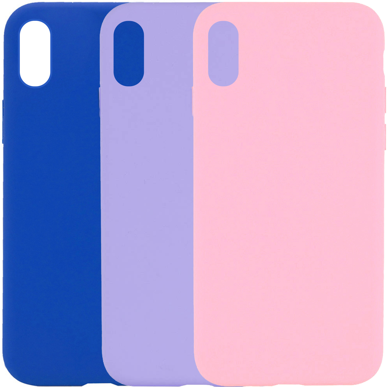 Чохол Silk Full Protective (AA) NO LOGO для Apple iPhone X / XS (5.8"), Силікон, купити оптом з доставкою