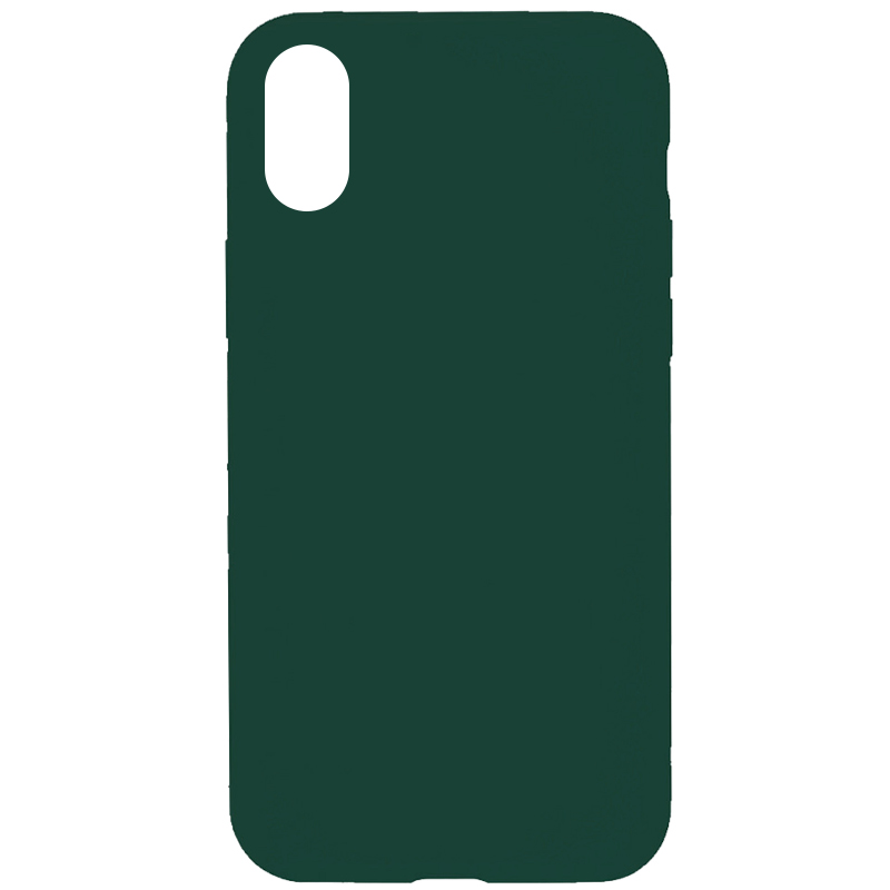 Чохол Silk Full Protective (AA) NO LOGO для Apple iPhone XR (6.1"), Зелений / Forest green, Силікон, купити оптом з доставкою