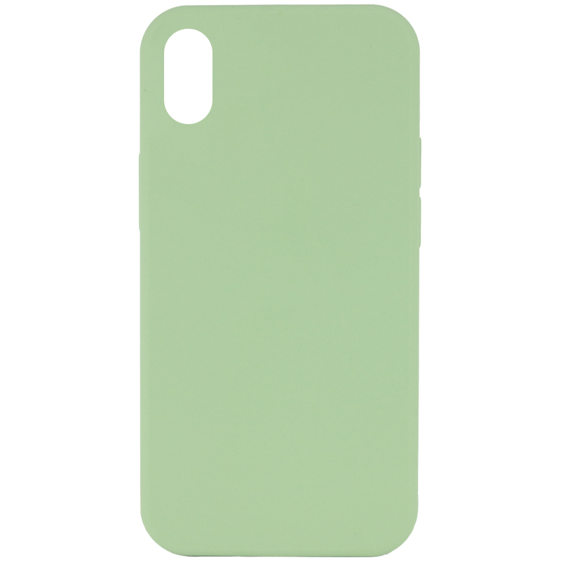 Чохол Silk Full Protective (AA) NO LOGO для Apple iPhone XR (6.1"), М'ятний / Mint, Силікон, купити оптом з доставкою