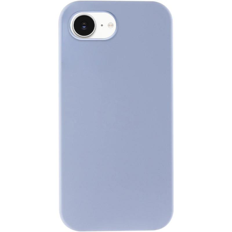 Чохол Silk Full Protective (AA) NO LOGO для Apple iPhone 16e / 17e (6.1"), Блакитний / Lilac Blue, Силікон, купити оптом з доставкою