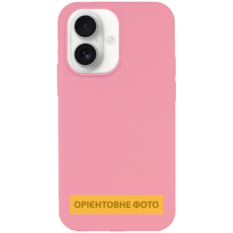 Чохол Silk Full Protective (AA) NO LOGO для Apple iPhone 16e / 17e (6.1"), Рожевий / Light pink, Силікон, купити оптом з доставкою