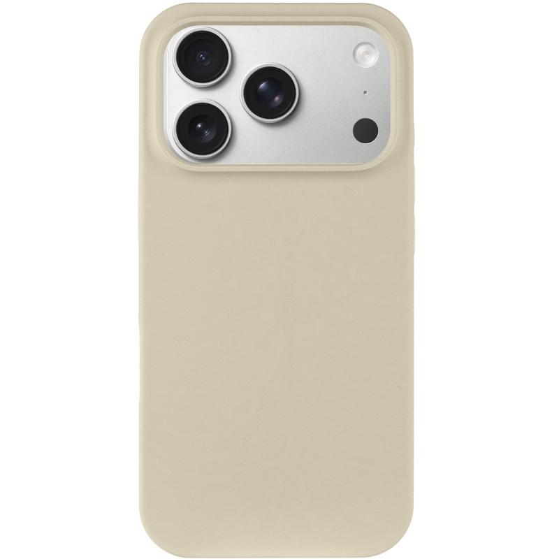 Чехол Silk Full Protective (AA) NO LOGO для Apple iPhone 17 Pro / 18 Pro (6.3"), Бежевый / Antique White 1, Силикон, купить оптом с доставкой