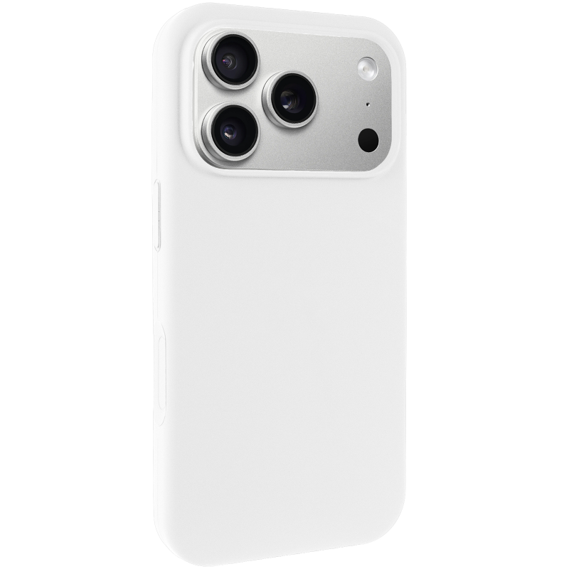 Чехол Silk Full Protective (AA) NO LOGO для Apple iPhone 17 Pro / 18 Pro (6.3"), Белый / White, Силикон, купить оптом с доставкой