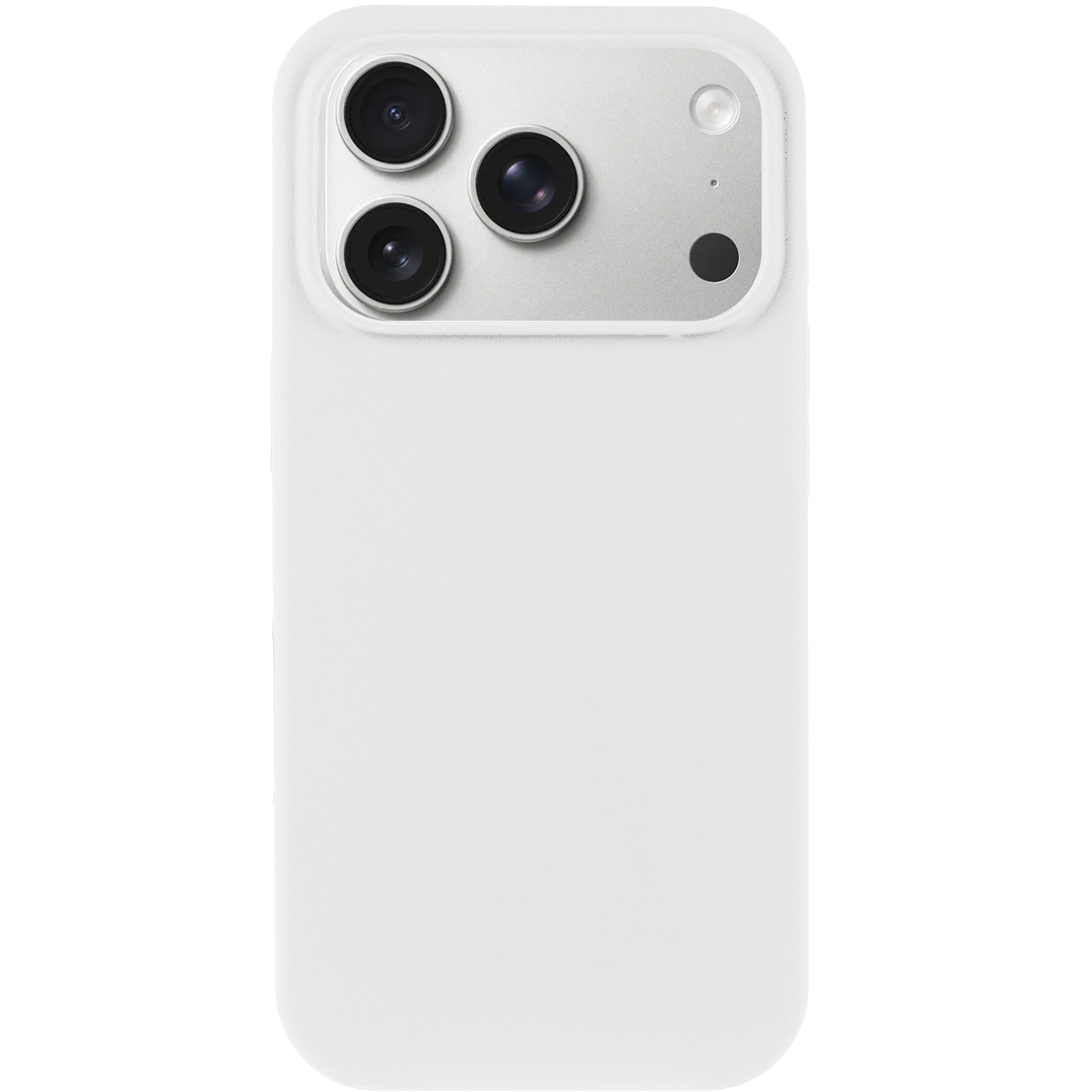 Чехол Silk Full Protective (AA) NO LOGO для Apple iPhone 17 Pro / 18 Pro (6.3"), Белый / White 1, Силикон, купить оптом с доставкой