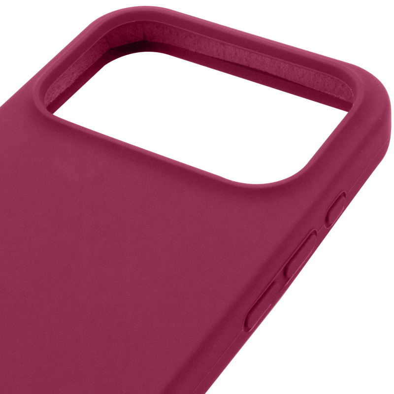 Чехол Silk Full Protective (AA) NO LOGO для Apple iPhone 17 Pro / 18 Pro (6.3"), Бордовый / Maroon 3, Силикон, купить оптом с доставкой