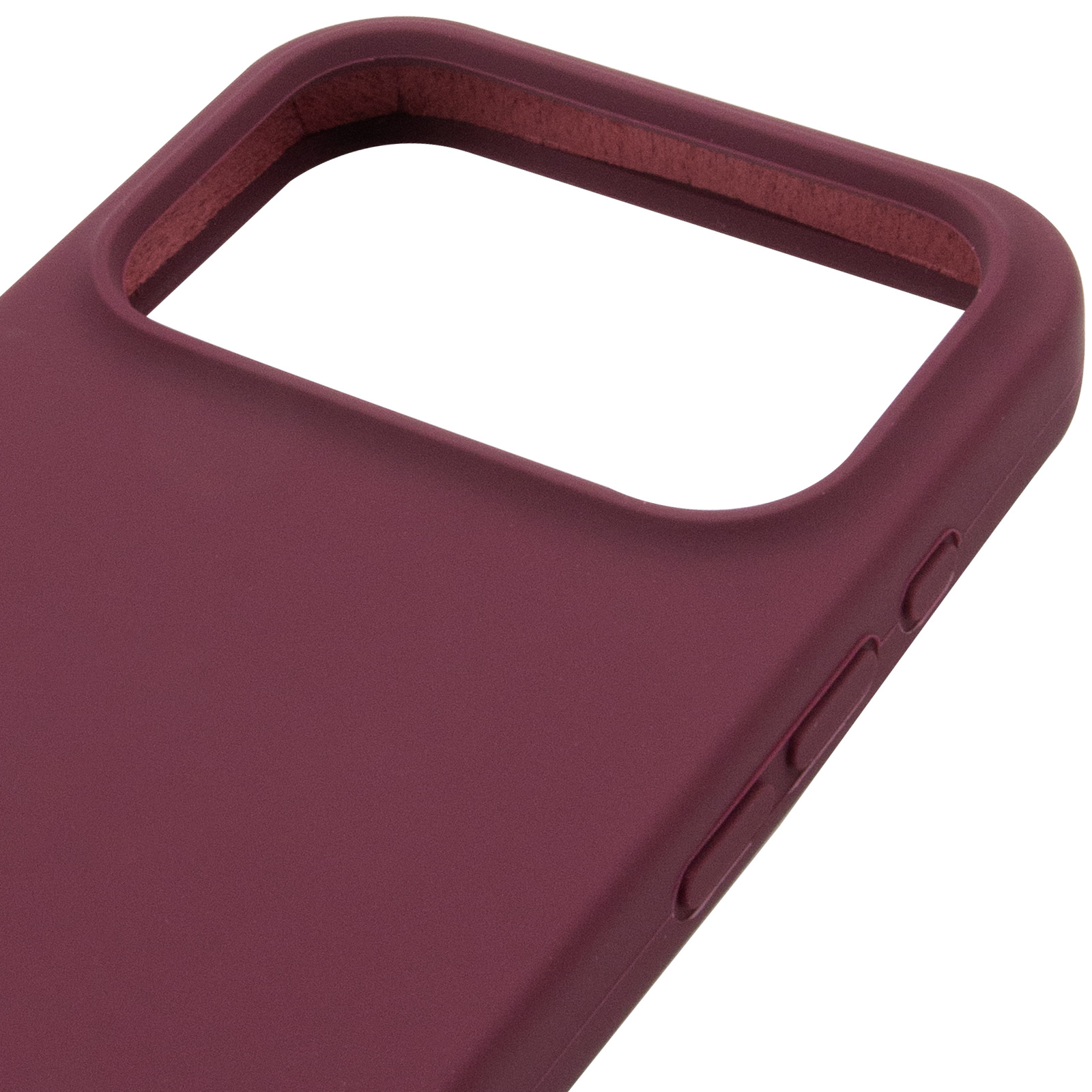 Чехол Silk Full Protective (AA) NO LOGO для Apple iPhone 17 Pro / 18 Pro (6.3"), Бордовый / Plum 3, Силикон, купить оптом с доставкой