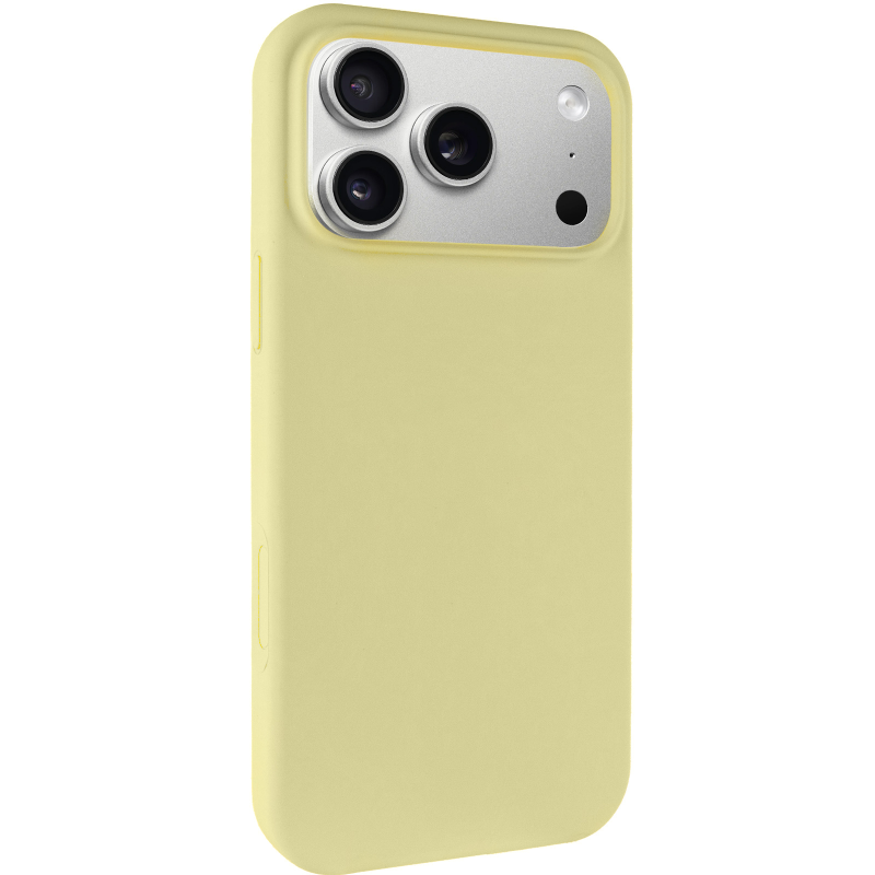 Чехол Silk Full Protective (AA) NO LOGO для Apple iPhone 17 Pro / 18 Pro (6.3"), Желтый / Mellow Yellow, Силикон, купить оптом с доставкой