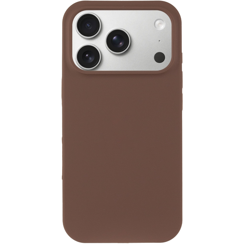 Чехол Silk Full Protective (AA) NO LOGO для Apple iPhone 17 Pro / 18 Pro (6.3"), Коричневый / Brown 1, Силикон, купить оптом с доставкой