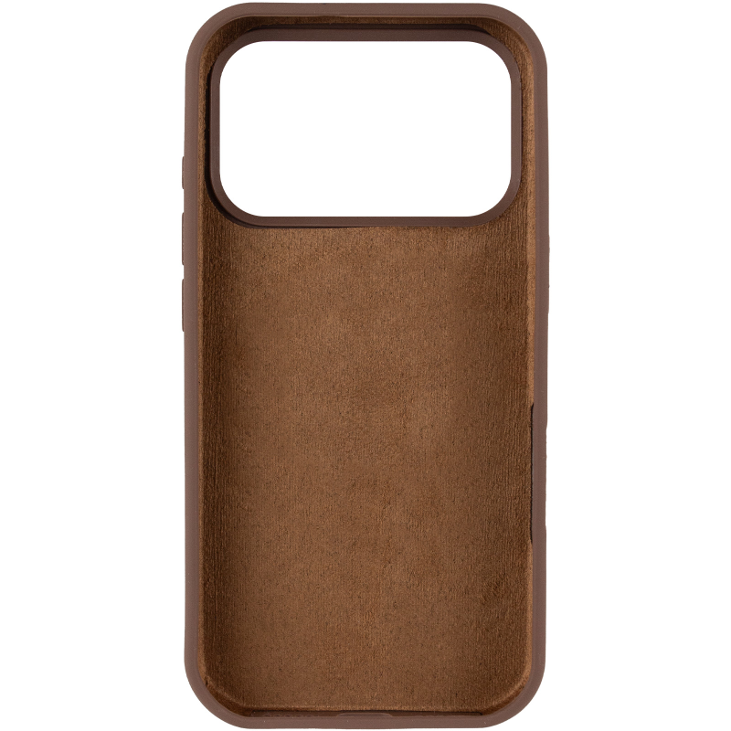 Чехол Silk Full Protective (AA) NO LOGO для Apple iPhone 17 Pro / 18 Pro (6.3"), Коричневый / Brown 2, Силикон, купить оптом с доставкой