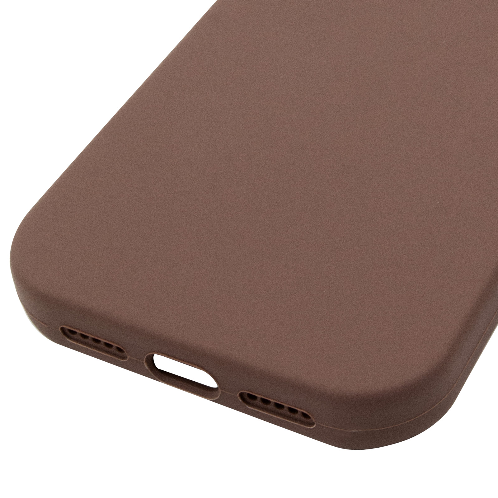 Чехол Silk Full Protective (AA) NO LOGO для Apple iPhone 17 Pro / 18 Pro (6.3"), Коричневый / Brown 4, Силикон, купить оптом с доставкой