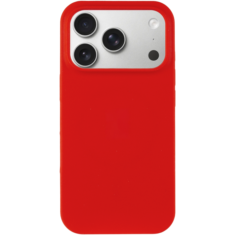 Чехол Silk Full Protective (AA) NO LOGO для Apple iPhone 17 Pro / 18 Pro (6.3"), Красный / Red 1, Силикон, купить оптом с доставкой