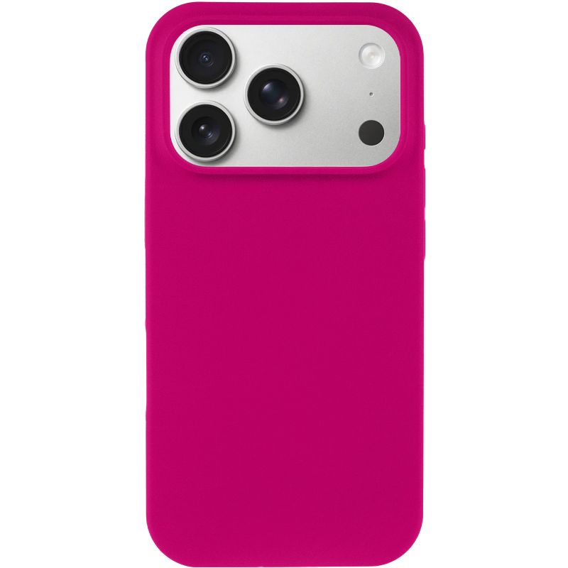 Чехол Silk Full Protective (AA) NO LOGO для Apple iPhone 17 Pro / 18 Pro (6.3"), Красный / Rose Red 1, Силикон, купить оптом с доставкой