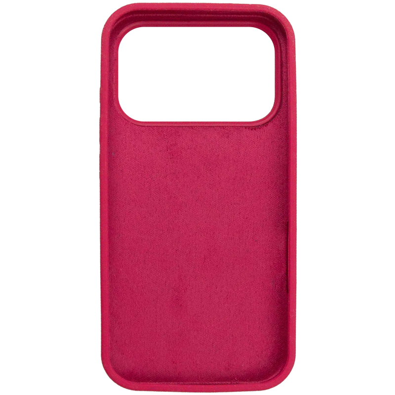 Чехол Silk Full Protective (AA) NO LOGO для Apple iPhone 17 Pro / 18 Pro (6.3"), Красный / Rose Red 2, Силикон, купить оптом с доставкой