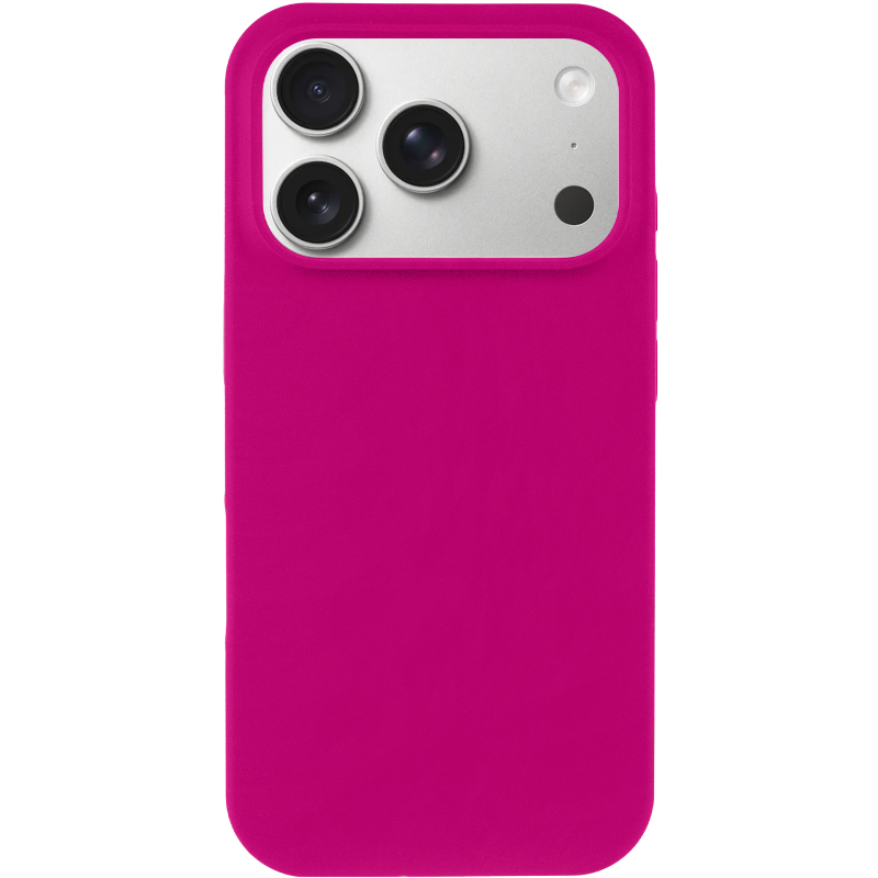Чехол Silk Full Protective (AA) NO LOGO для Apple iPhone 17 Pro / 18 Pro (6.3"), Малиновый / Dragon Fruit 1, Силикон, купить оптом с доставкой