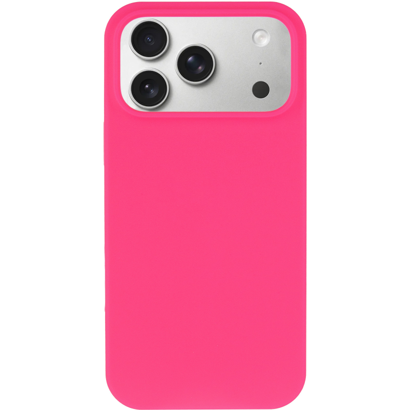 Чехол Silk Full Protective (AA) NO LOGO для Apple iPhone 17 Pro / 18 Pro (6.3"), Розовый / Barbie pink 1, Силикон, купить оптом с доставкой