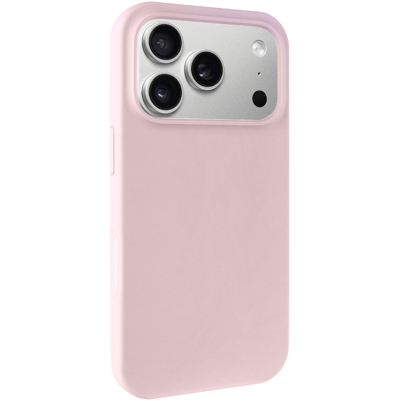 Чехол Silk Full Protective (AA) NO LOGO для Apple iPhone 17 Pro / 18 Pro (6.3"), Розовый / Chalk Pink, Силикон, купить оптом с доставкой