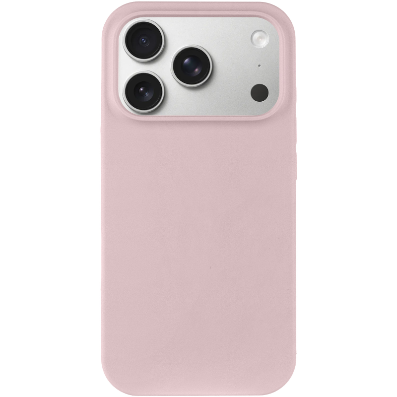 Чехол Silk Full Protective (AA) NO LOGO для Apple iPhone 17 Pro / 18 Pro (6.3"), Розовый / Chalk Pink 1, Силикон, купить оптом с доставкой