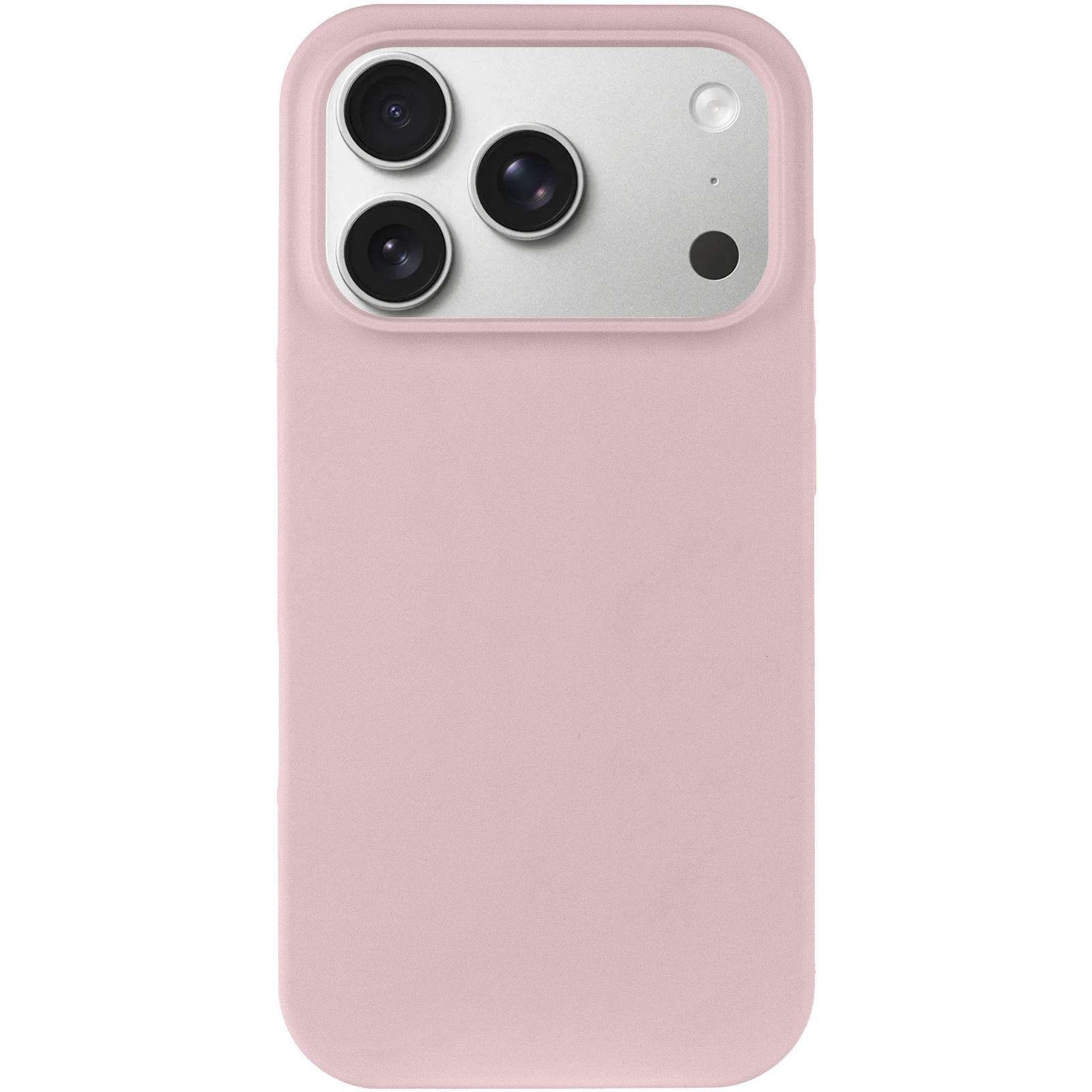 Чехол Silk Full Protective (AA) NO LOGO для Apple iPhone 17 Pro / 18 Pro (6.3"), Розовый / Chalk Pink 1, Силикон, купить оптом с доставкой
