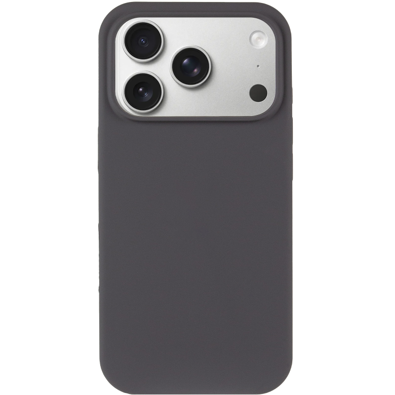 Чехол Silk Full Protective (AA) NO LOGO для Apple iPhone 17 Pro / 18 Pro (6.3"), Серый / Dark Gray 1, Силикон, купить оптом с доставкой