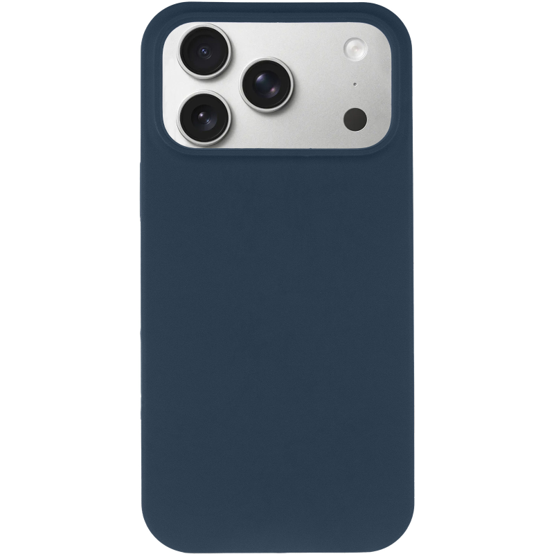 Чехол Silk Full Protective (AA) NO LOGO для Apple iPhone 17 Pro / 18 Pro (6.3"), Синий / Deep navy 1, Силикон, купить оптом с доставкой