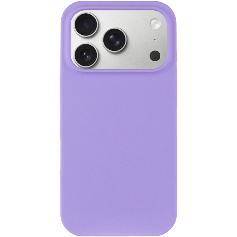 Чехол Silk Full Protective (AA) NO LOGO для Apple iPhone 17 Pro / 18 Pro (6.3"), Сиреневый / Dasheen 1, Силикон, купить оптом с доставкой