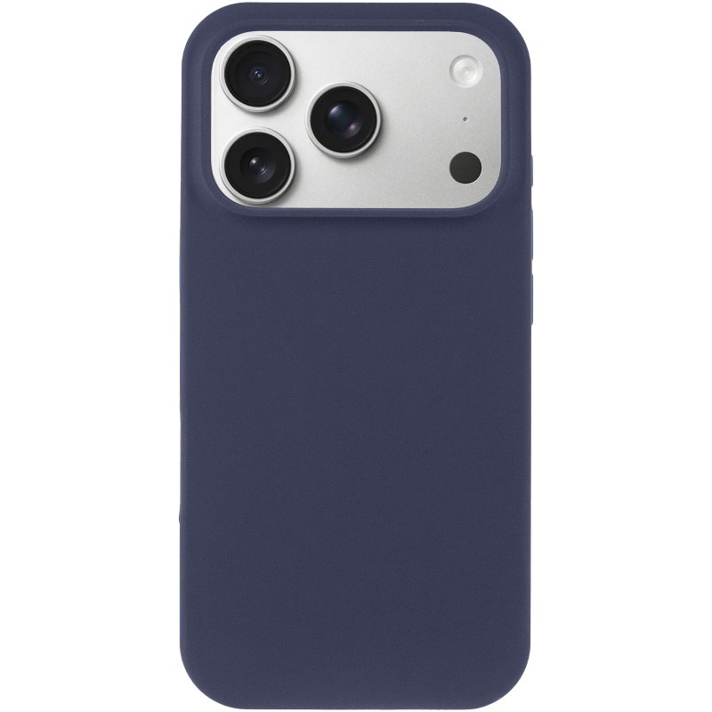 Чехол Silk Full Protective (AA) NO LOGO для Apple iPhone 17 Pro / 18 Pro (6.3"), Темно-синий / Midnight blue 1, Силикон, купить оптом с доставкой