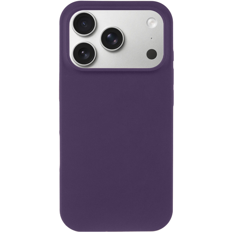 Чехол Silk Full Protective (AA) NO LOGO для Apple iPhone 17 Pro / 18 Pro (6.3"), Фиолетовый / Elderberry 1, Силикон, купить оптом с доставкой