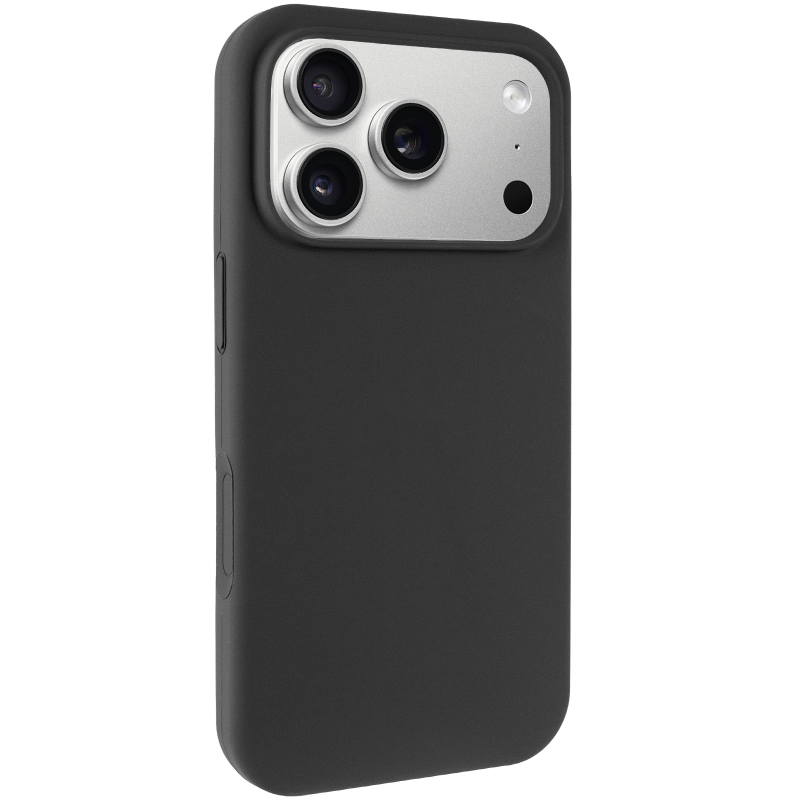 Чехол Silk Full Protective (AA) NO LOGO для Apple iPhone 17 Pro / 18 Pro (6.3"), Черный / Black, Силикон, купить оптом с доставкой