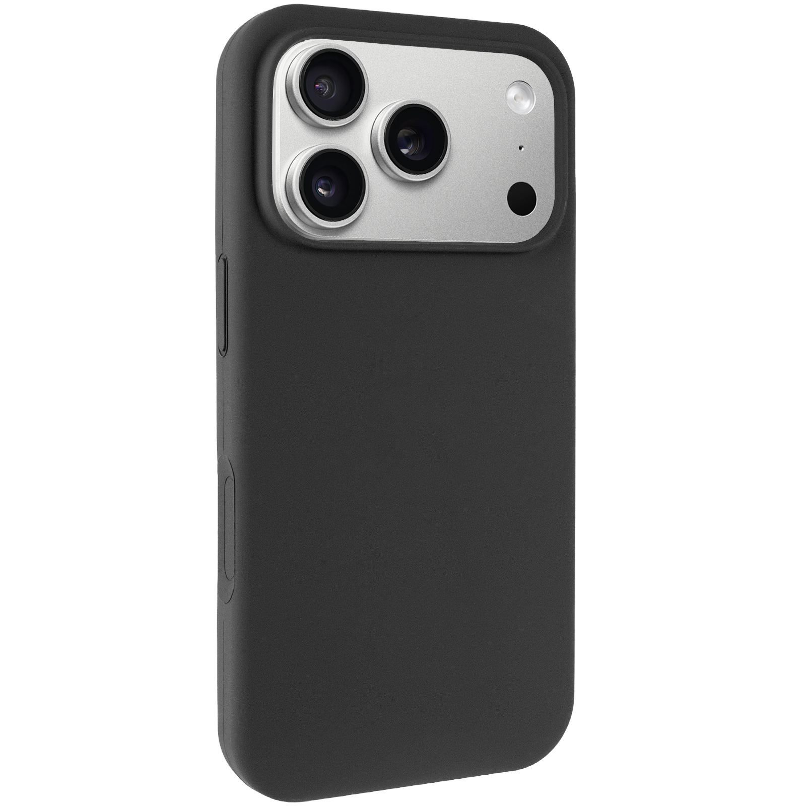 Чехол Silk Full Protective (AA) NO LOGO для Apple iPhone 17 Pro / 18 Pro (6.3"), Черный / Black, Силикон, купить оптом с доставкой