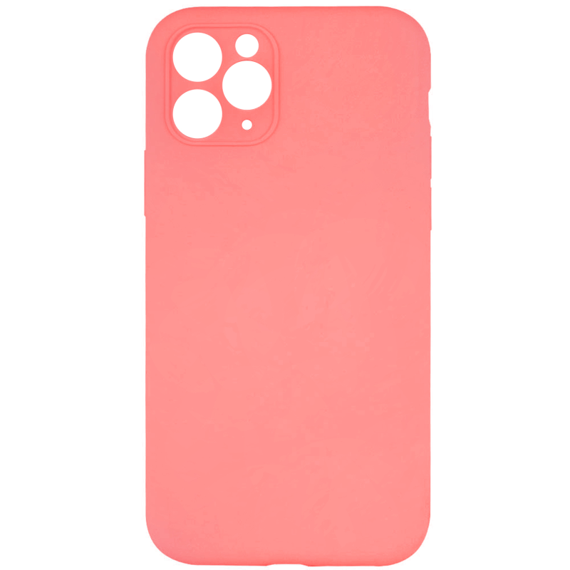 Чехол Silk Full Camera Protective (AA) NO LOGO для Apple iPhone 12 Pro Max (6.7"), Коралловый / Pink Orange, Силикон, купить оптом с доставкой