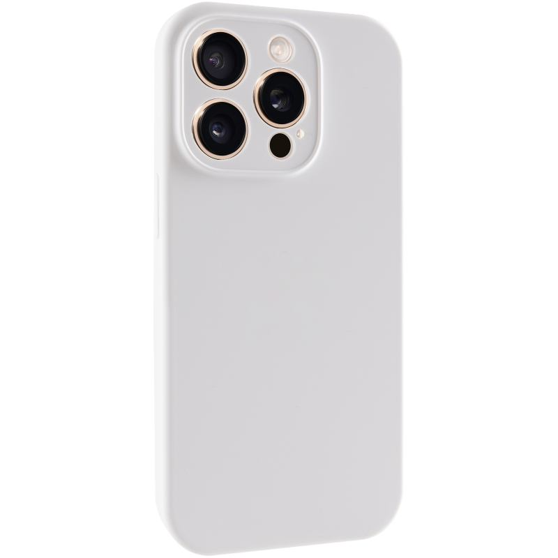 Чохол Silk Full Camera Protective (AA) NO LOGO для Apple iPhone 13 Pro Max (6.7"), Білий / White 1, Силікон, купити оптом з доставкою