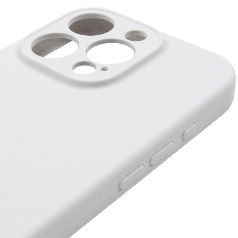 Чохол Silk Full Camera Protective (AA) NO LOGO для Apple iPhone 13 Pro Max (6.7"), Білий / White 4, Силікон, купити оптом з доставкою