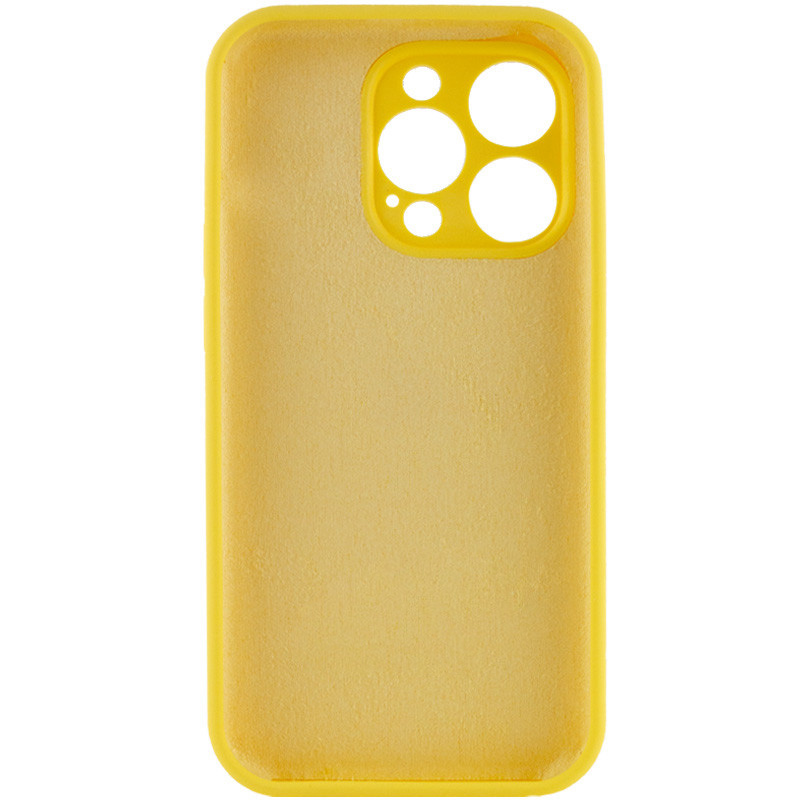 Чохол Silk Full Camera Protective (AA) NO LOGO для Apple iPhone 13 Pro Max (6.7"), Жовтий / Yellow 2, Силікон, купити оптом з доставкою