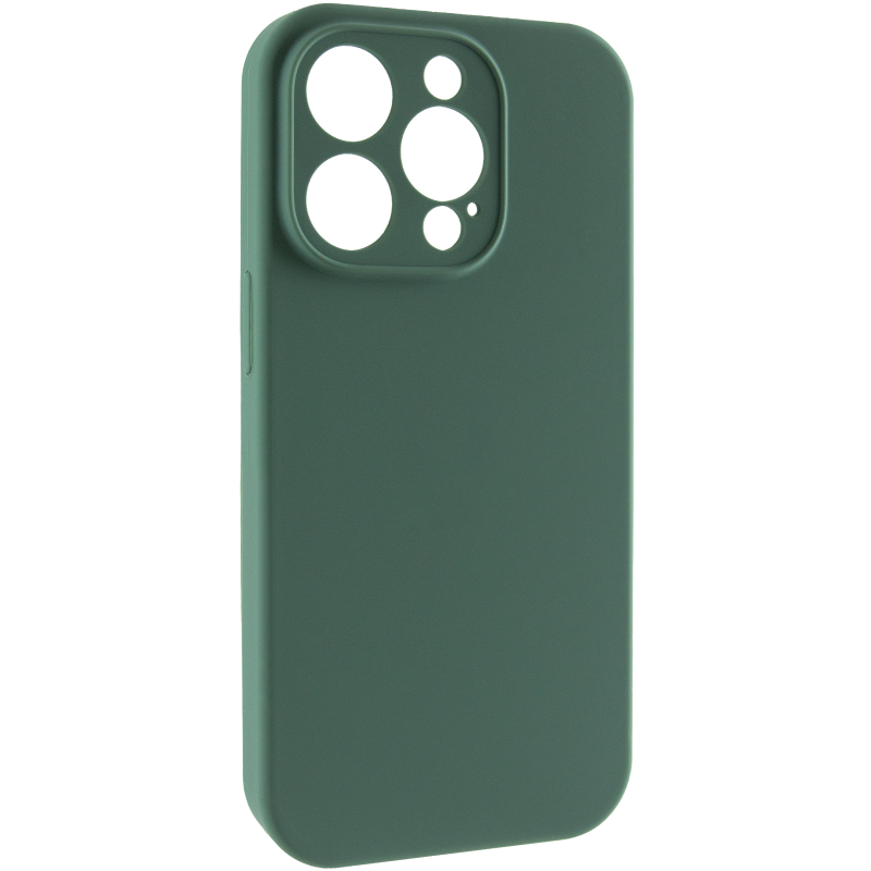 Чохол Silk Full Camera Protective (AA) NO LOGO для Apple iPhone 13 Pro Max (6.7"), Зелений / Pine green, Силікон, купити оптом з доставкою