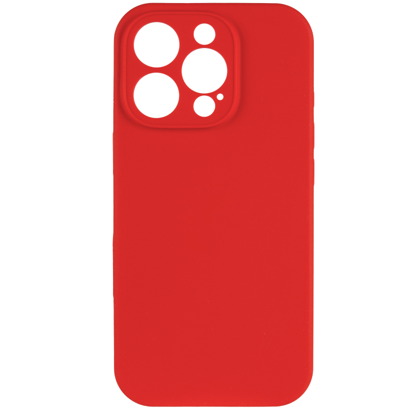 Чохол Silk Full Camera Protective (AA) NO LOGO для Apple iPhone 13 Pro Max (6.7"), Червоний / Red 1, Силікон, купити оптом з доставкою