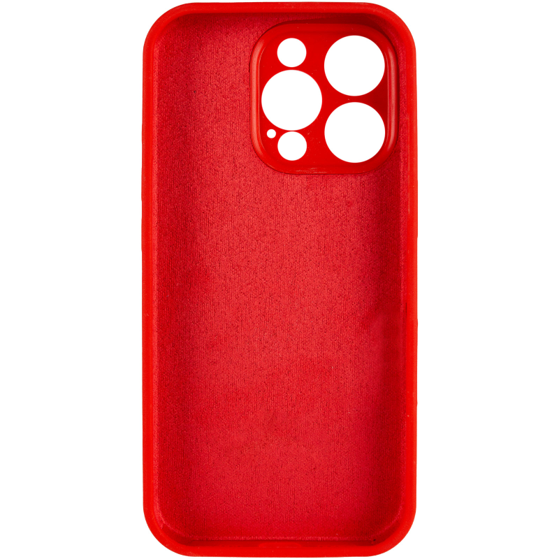 Чохол Silk Full Camera Protective (AA) NO LOGO для Apple iPhone 13 Pro Max (6.7"), Червоний / Red 2, Силікон, купити оптом з доставкою